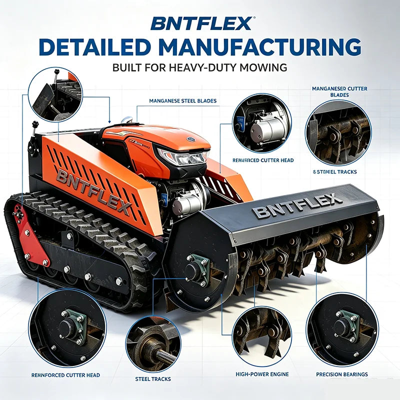 YLF-1002T155 Flail Mower - 100 cm - 16 HP diesel
