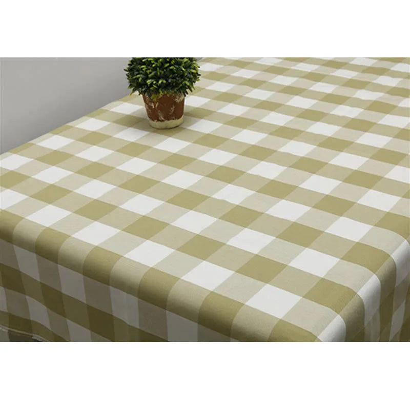PLAID COTTON LINEN FABRIC - Yarn-Dyed Weave, 26 Colors - Warm Rooms