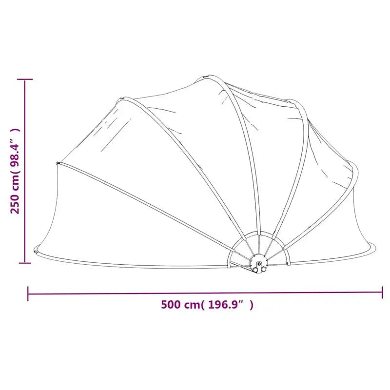 POOL DOME - 500 × 250 cm - UV Protection & Heat Retention