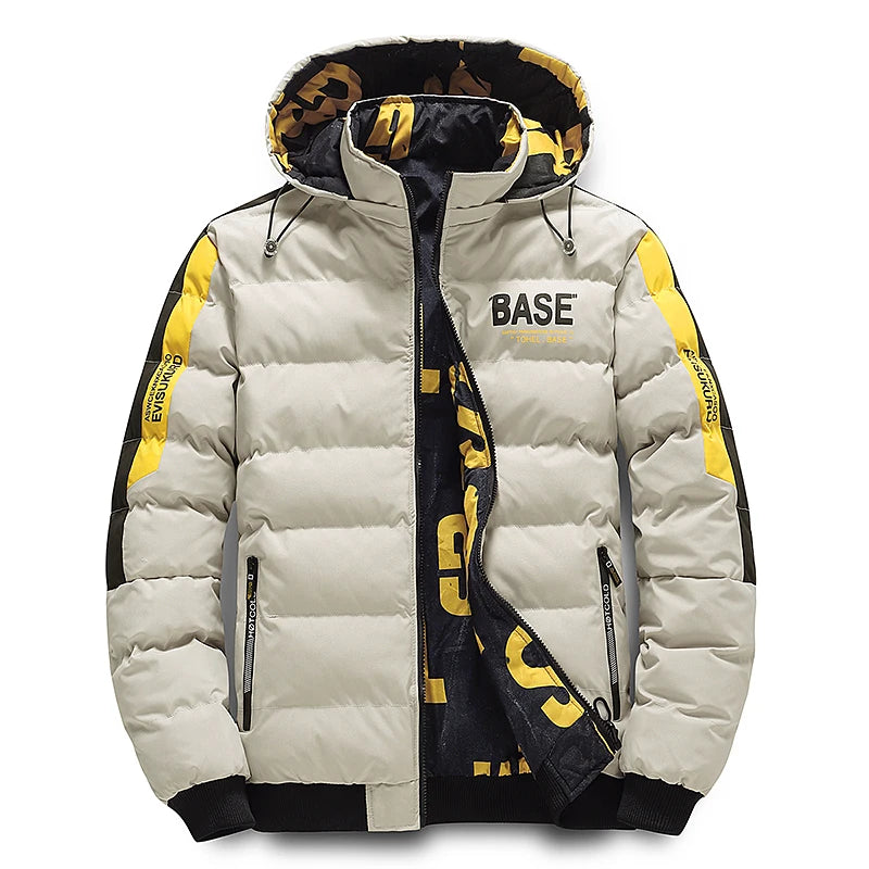 Winter Padded Jacket - hooded warmth - casual outdoor