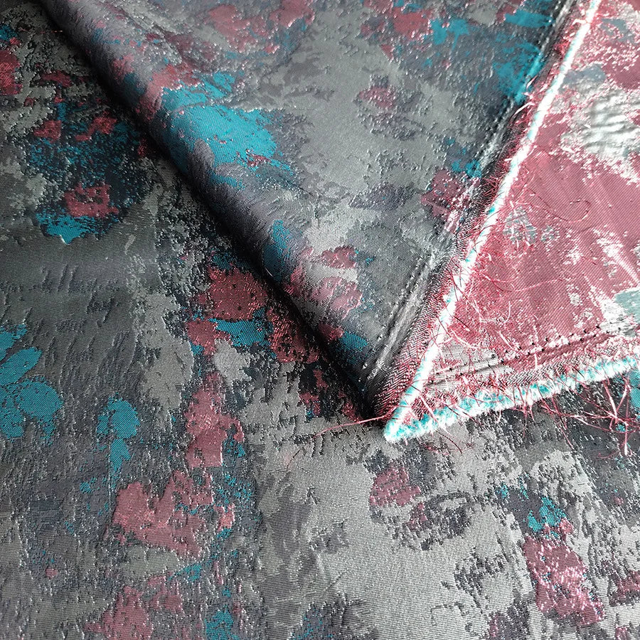 OIL PAINTING JACQUARD FABRIC - Yarn Dyed Polyester, 145cm Wide - Vivid Stitch