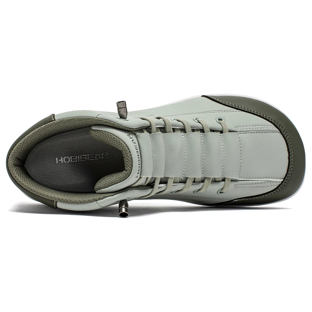HOBIBEAR Mid Top Barefoot Shoes - Wide Toe Zero-Drop Ankle Boots Unisex