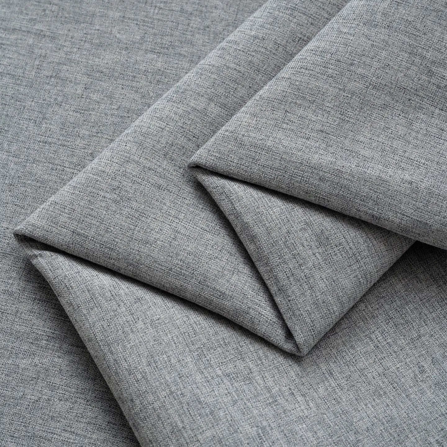 THICKENED PLAIN LINEN-LOOK FABRIC - 100% Polyester, 420g/m, 148cm Wide - Solid Rooms
