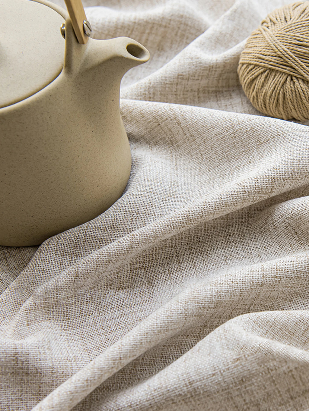 NATURAL LINEN-LOOK SHEER CURTAINS - Gauze Voile Panel, 4 Headings - Soft Windows, Quiet Spaces