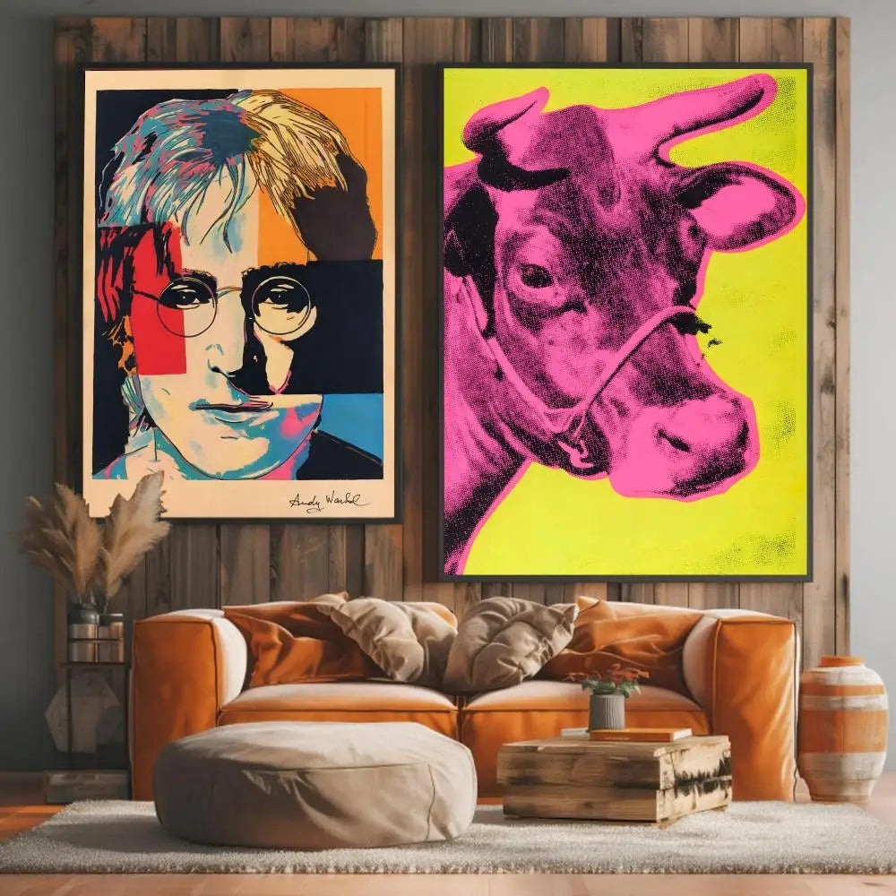 Andy Warhol Soup Wall Art - colorful variants - modern decor