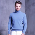 CLOUD NECK - Męski sweter golf z kaszmiru i bawełny - 12 kolorów, S-XXXL
