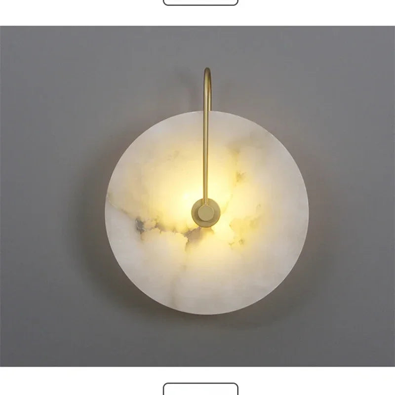 Nordic Marble Moon Wall Sconce