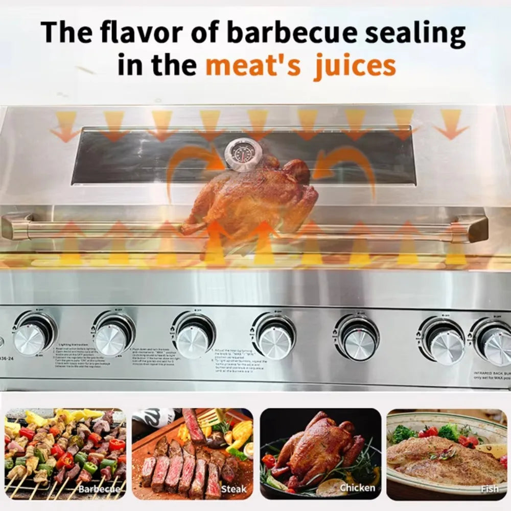 LUXURY OUTDOOR KITCHEN - Stainless Steel, Gas Oven & Sink - Modular BBQ