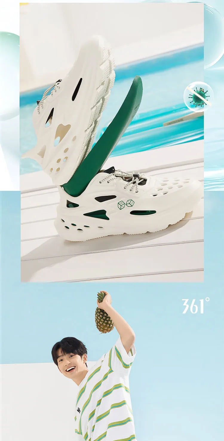 361 Degrees BIG3 Women's Sports Slippers Summer Outdoor Non-Slip Detachable Beach Casual Sandals And Slippers 672426717