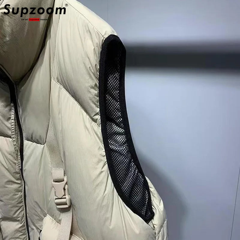 LETTER PUFFER - Unisex 90% Duck Down Vest Stand Collar - 3 Colors, M–4XL