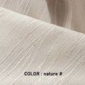 JACQUARD LINEN SHEER CURTAINS - Soft Voile Panel Custom Size - Natural & Airy