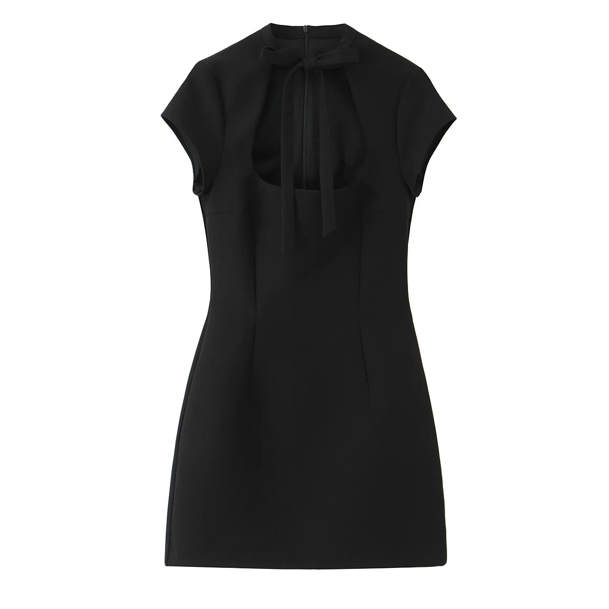 HH Summer Polka Dot Mini Dresses For Women Casual Short Sleeve Lace Up Collar Dress Sexy Lady Club Party Woman Evening Dress