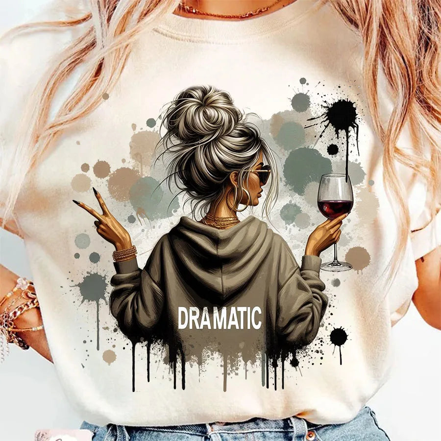 Dramatic Woman Iron-On Transfer