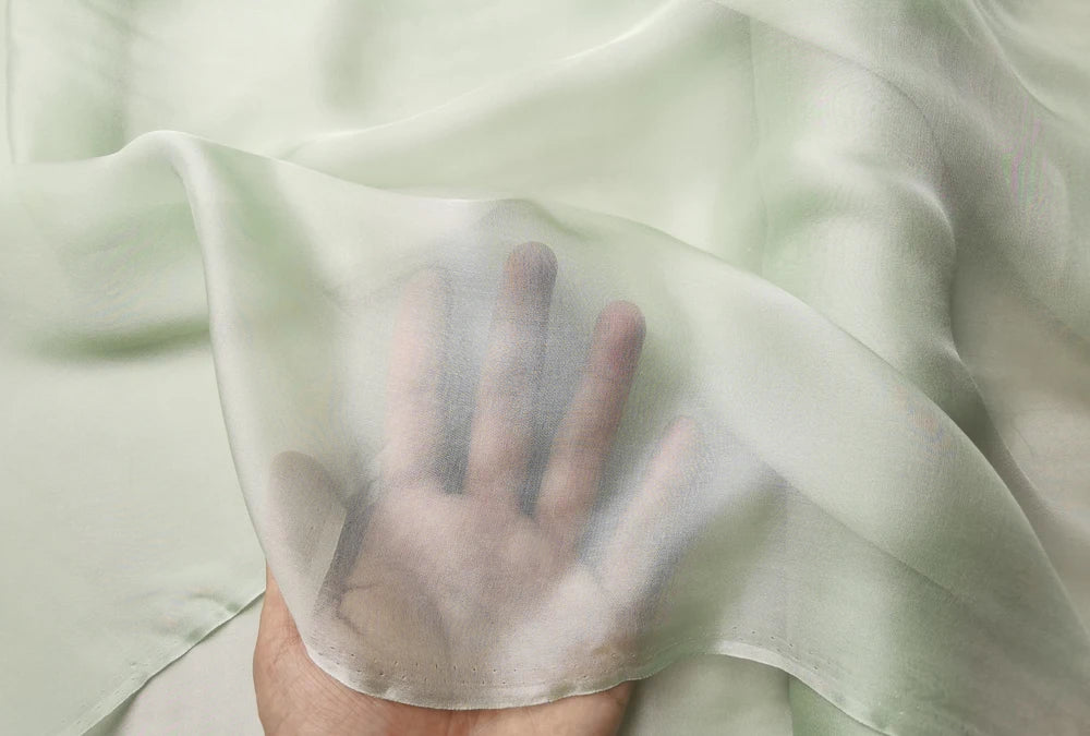 SILK CHIFFON - Pure Mulberry Silk Chiffon 140cm 6mm - The Fabric That Moves Like Water
