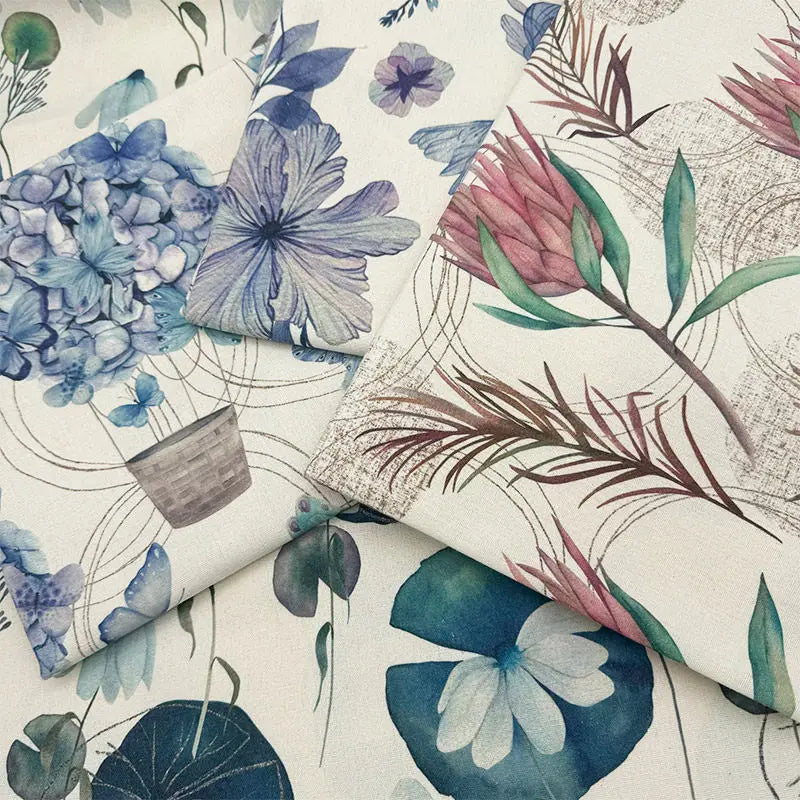 COTTON LINEN DECOR FABRIC - 150cm Wide, 0.5–2m Cuts - Home Sewing