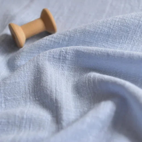 BAMBOO LINEN FABRIC BY THE METER - Sand Washed Cotton Linen Cloth Soft Drape Microtransparent for Dresses & Sewing - 22 Colors