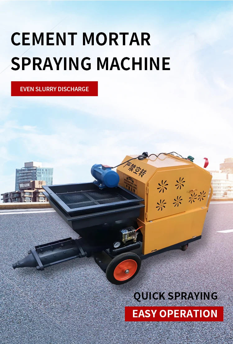 YG Mortar Plastering Sprayer - 3-6 m³/h - 3 MPa