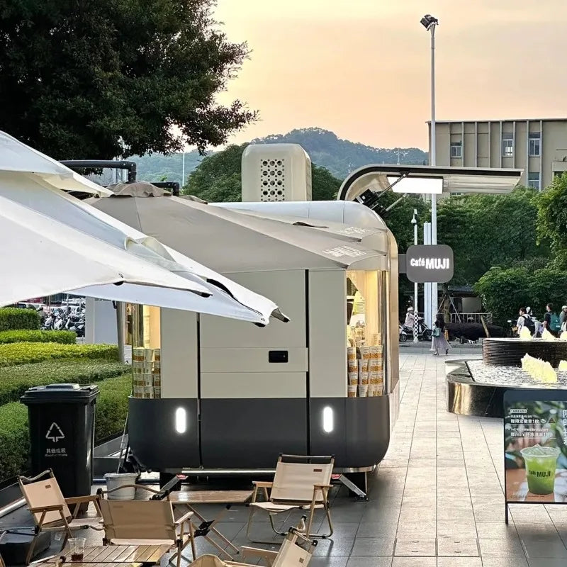 Coffee Pizza Fast Food Trailer – Mobile Kitchen Fully Equipped