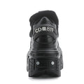 Punk Cow Leather Ankle Boots – High Heel Unisex