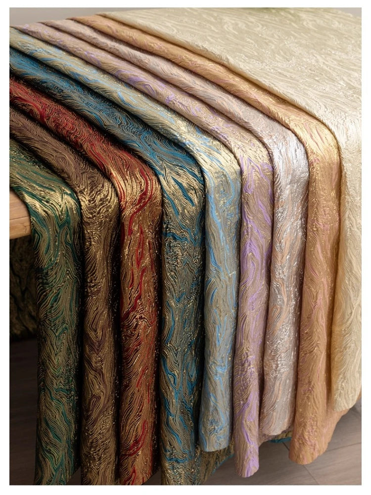 MICRO LIGHT JACQUARD FABRIC - Polyester Woven, 140cm Wide - Sharp Drape