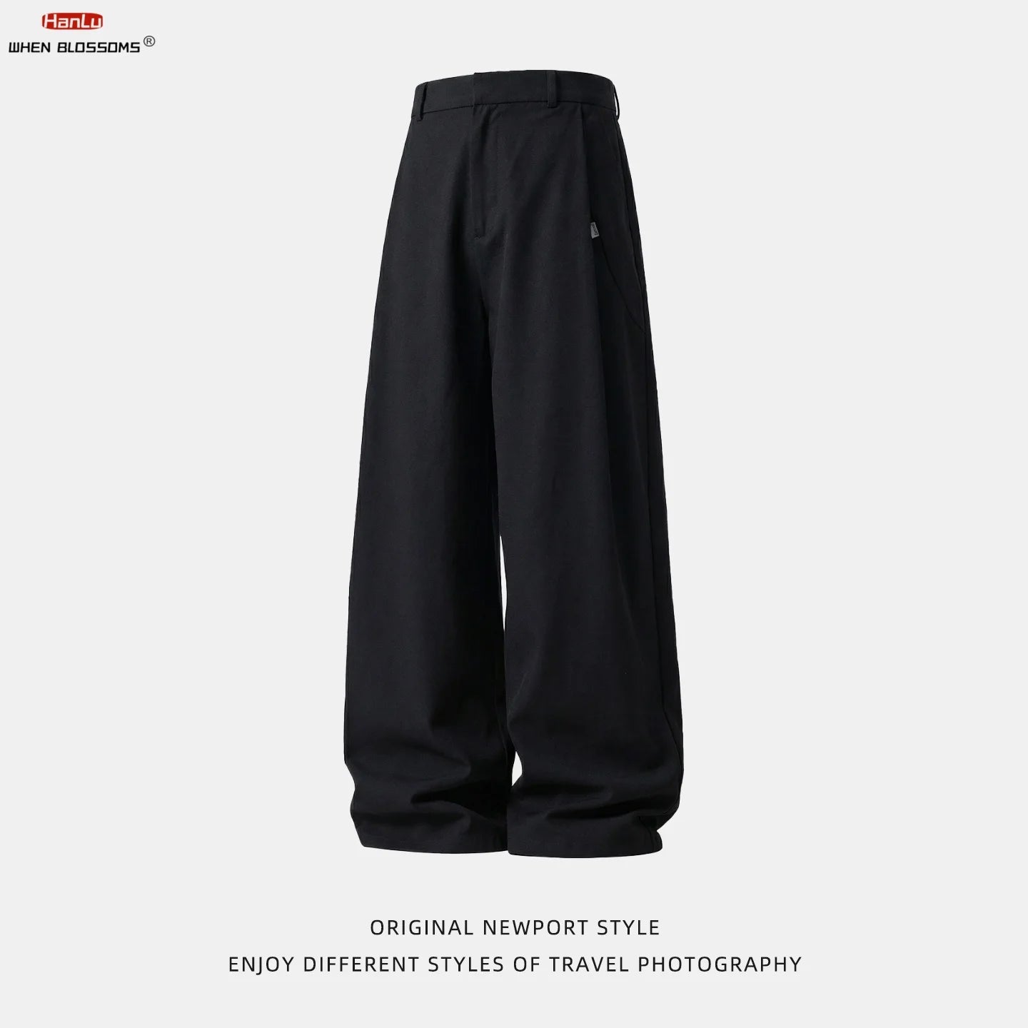 OLD PLEAT - Men's Pleated Wide Leg Trousers - Old Money Never Goes Out