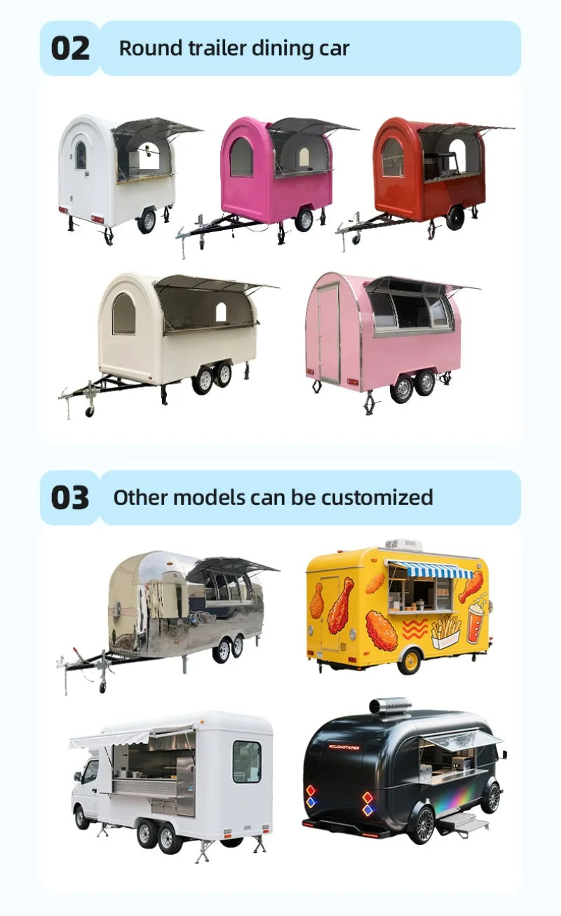 Dessert Food Trailer – Airstream Mobile Kitchen Cabinets