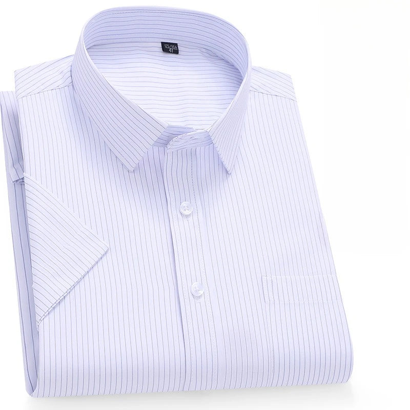 STRIPE KING - Men's Plus Size Cotton Shirt - Big Sizes, Big Style