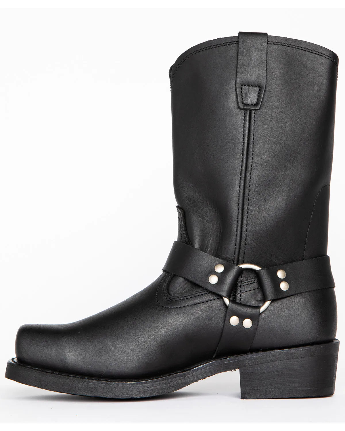 Men's Retro Western Cowboy Boots - Slip-On Square Toe Mid-Calf Waterproof