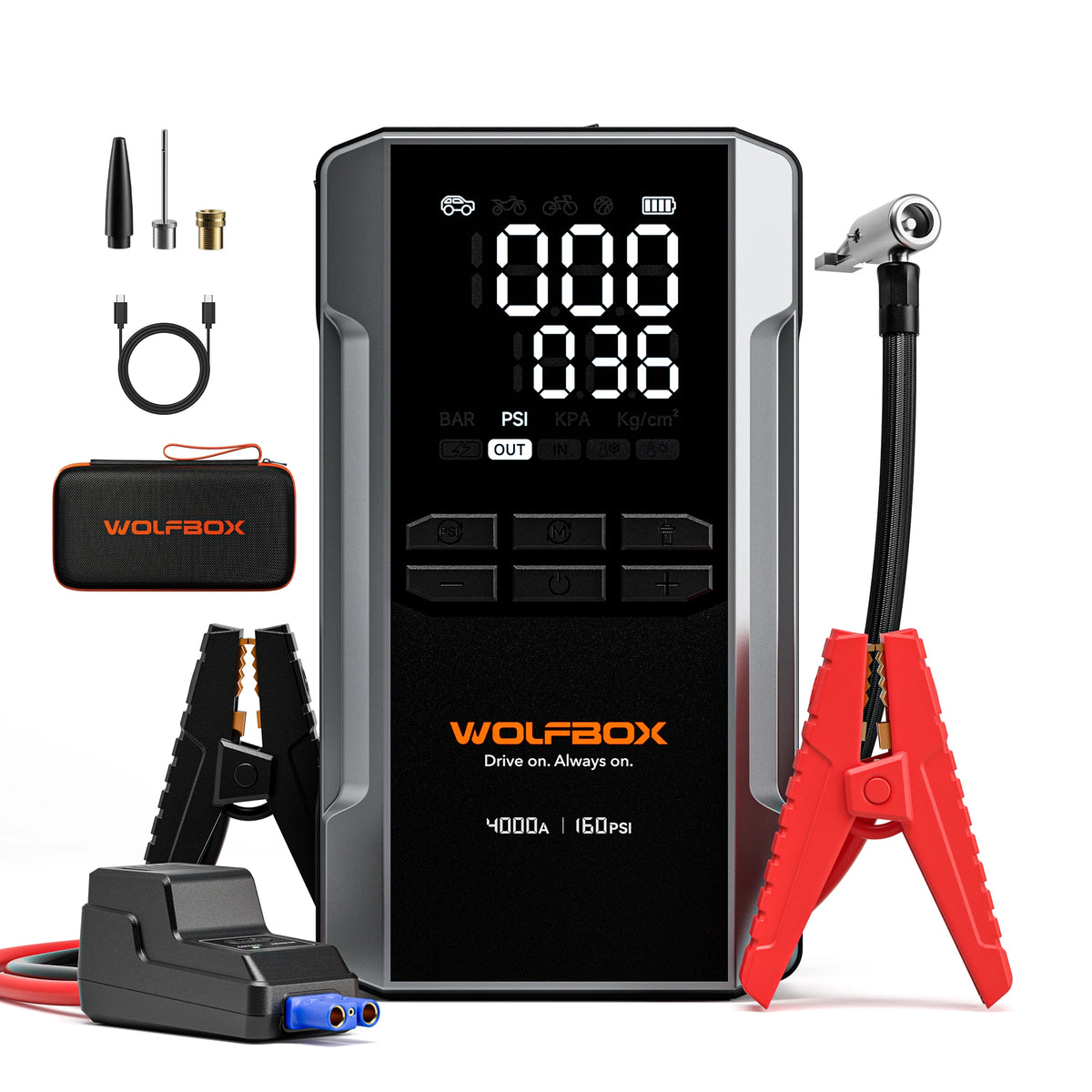 WOLFBOX MEGAVOLT-24AIR - Jump Starter & Inflator