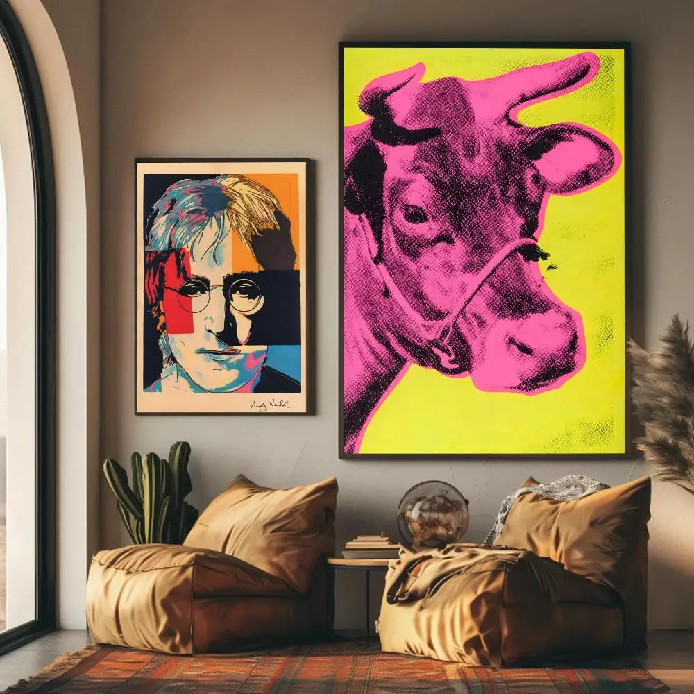 Andy Warhol Soup Wall Art - colorful variants - modern decor