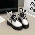 Lace-Up Platform Ankle Boots – Chunky Sole