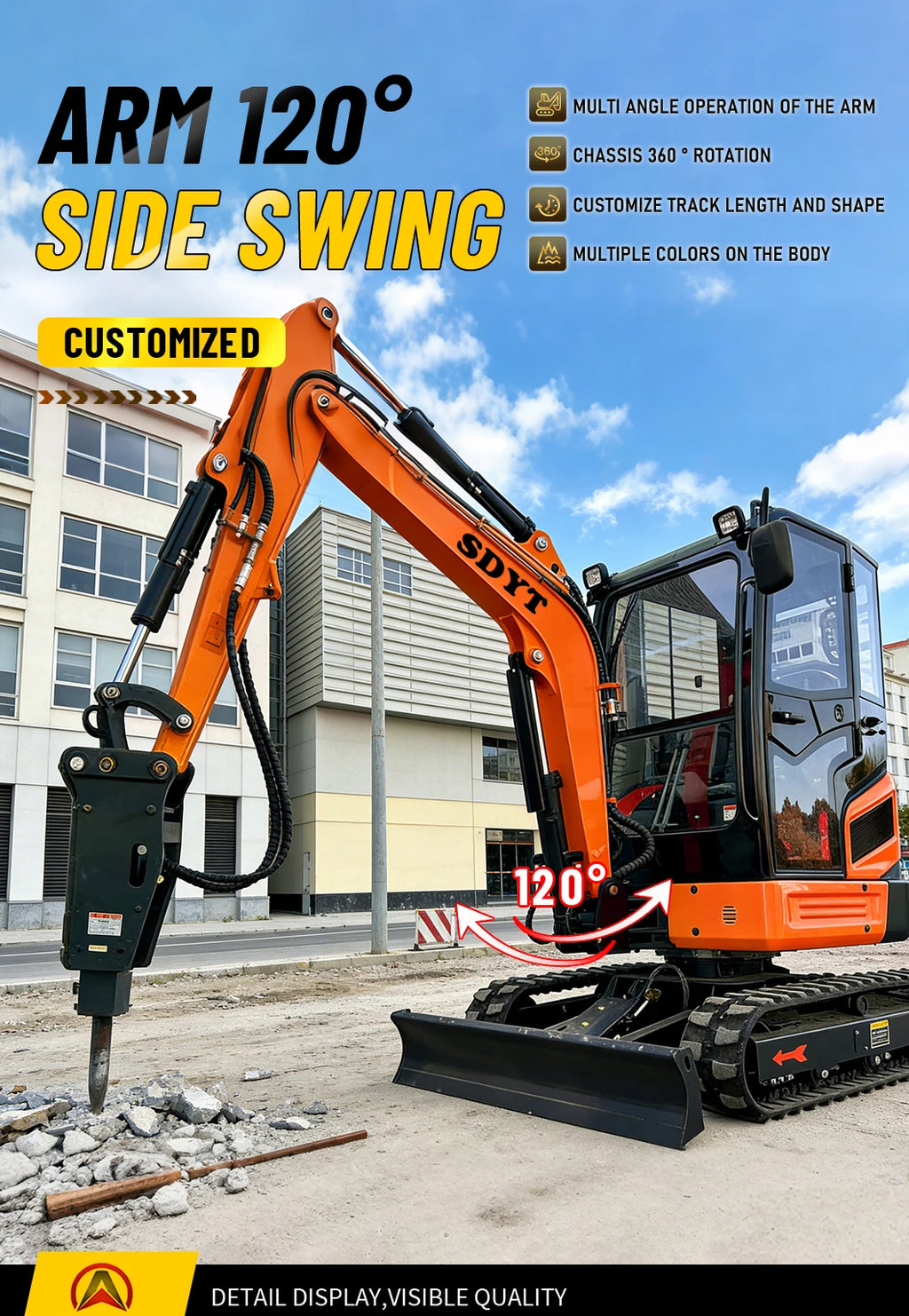 YITUI Mini Excavator - YT08-YT26 - Kubota
