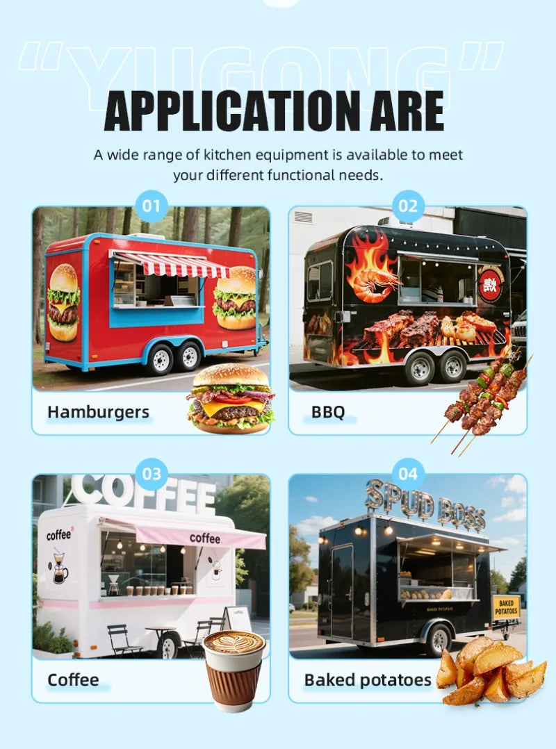 Dessert Food Trailer – Airstream Mobile Kitchen Cabinets