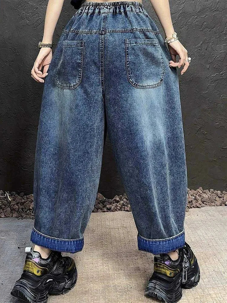 Vintage Patchwork Harem Jeans