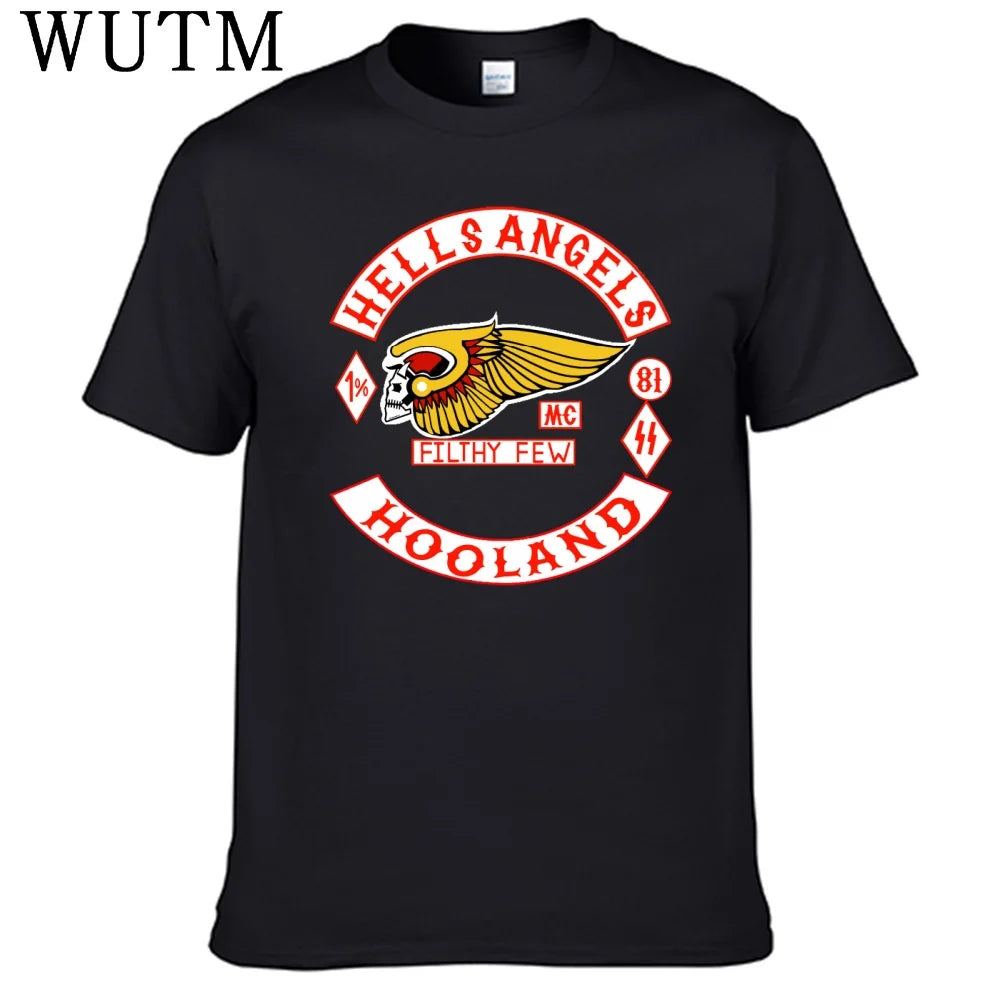 Biker Wing Skull T-Shirt Holland Vintage Motorcycle Club Unisex