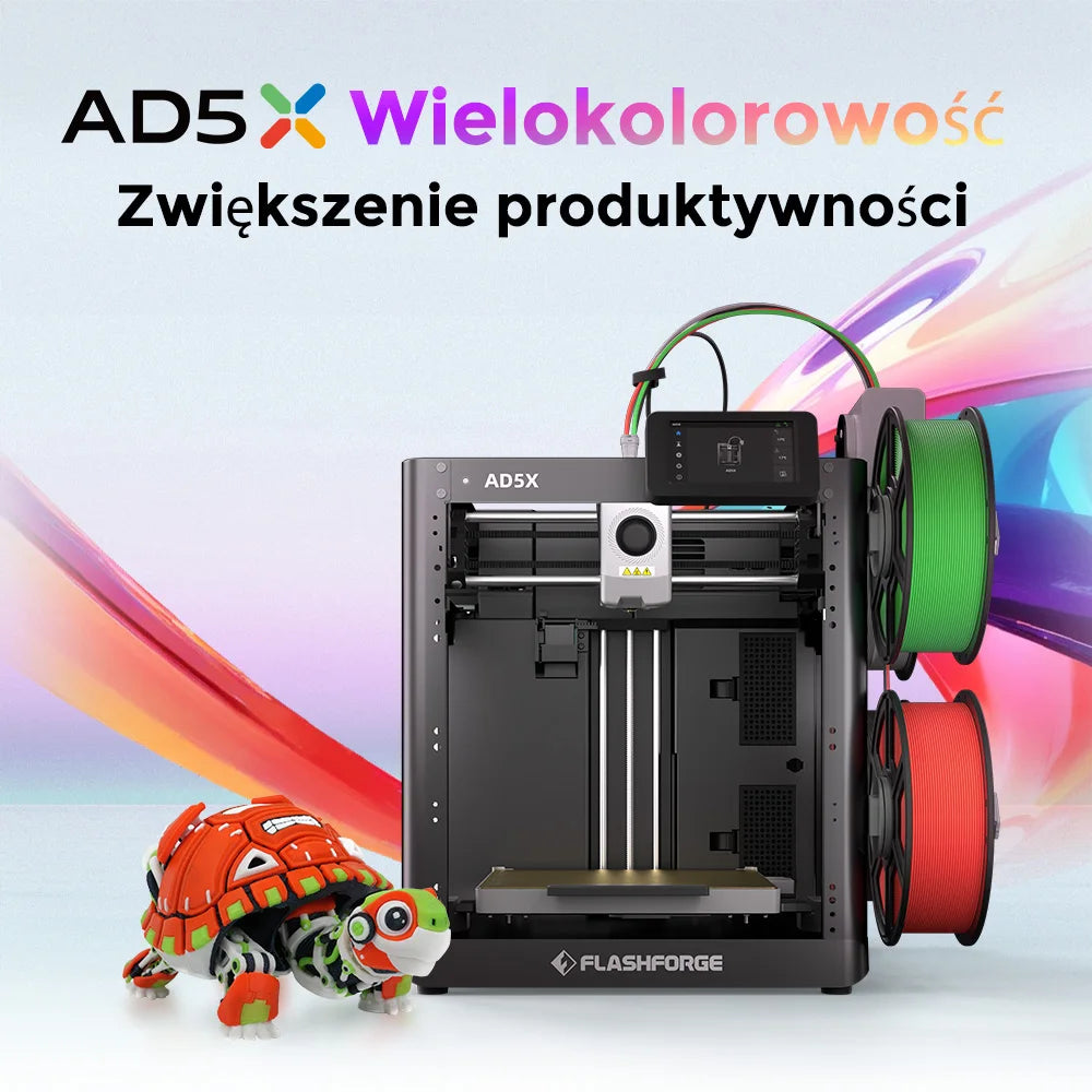 FLASHFORGE AD5X - 300mm/s Multi-Color FDM - Smart Filament