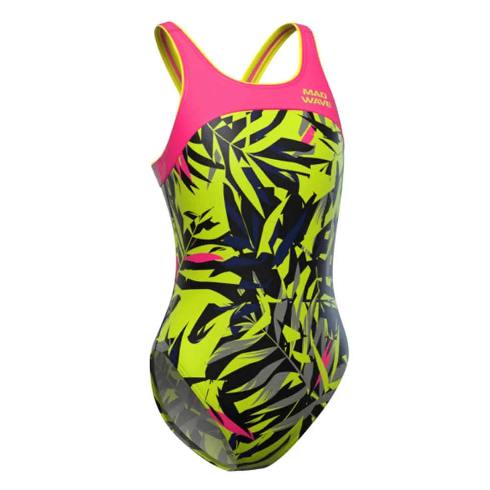 mad wave One Piece Sexy Swimwear Female Beach Swimsuit Back cutout Bathing Suit swimming training Beachwear Summer Competition