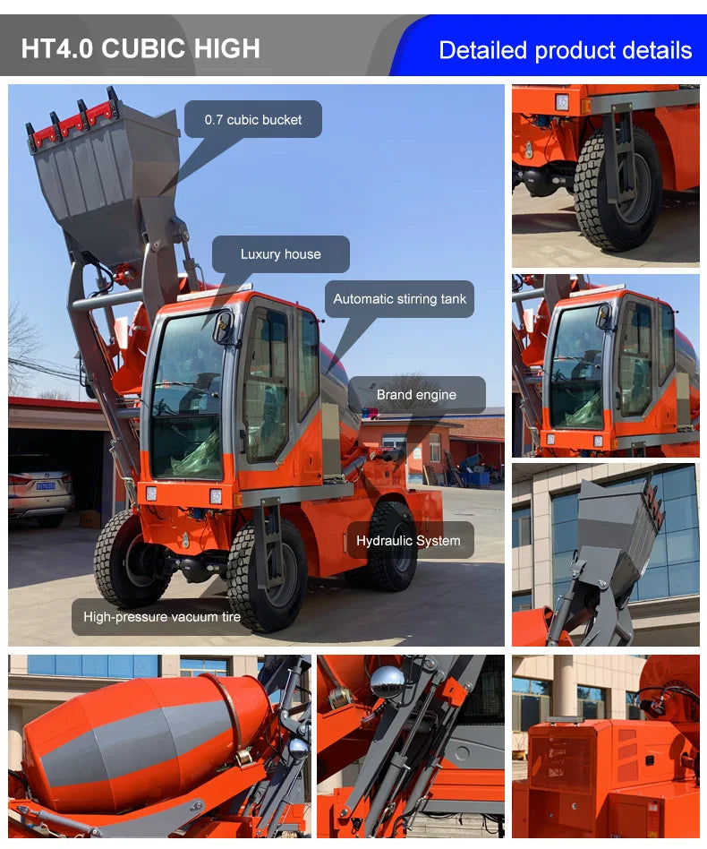 Self-Loading Concrete Mixer - 85 kW - 4WD