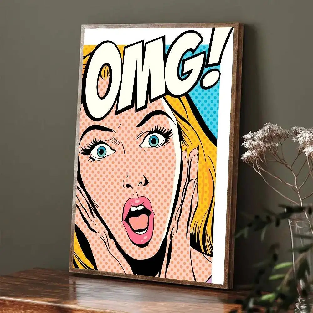 Lichtenstein Tears Poster - Pop Art - Bold Statement