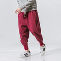 Men's Cotton Linen Harem Pants - Baggy Joggers - Streetwear Comfort All Year