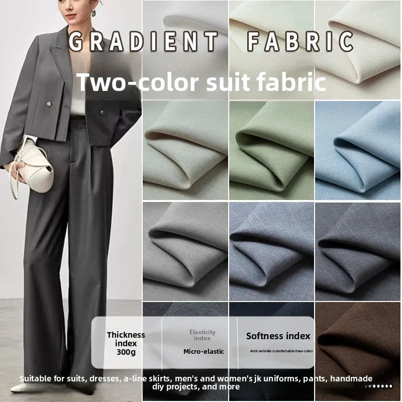 SUIT CLOTH - Plain Polyester Suit Fabric By The Meter - 30 Colors, 150cm Wide