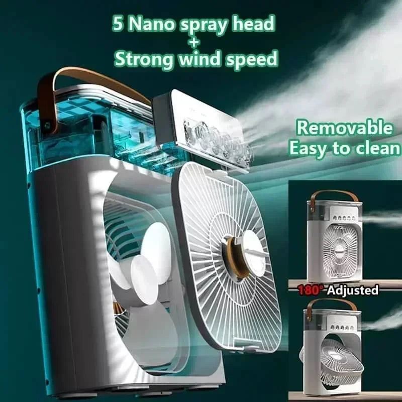 3-in-1 Portable Mini Air Cooler Fan