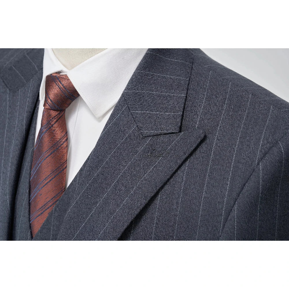 BROAD SHOULDERS - Men's 3D Tailored Italian Suit Set - 4 Colors, US XXS–3XL