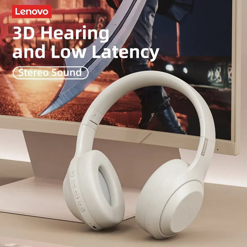 Lenovo TH10 Wireless Headphones Over-Ear Stereo Bluetooth Headset