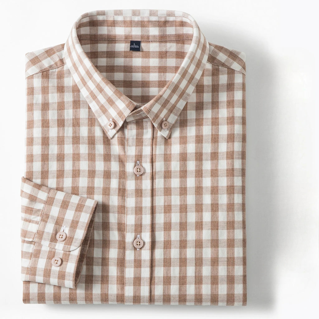 PLAID LUXE - Men's Lyocell Plaid Shirt - Soft, Sharp, Effortless