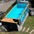 LUXURY CONTAINER POOL - Fiberglass & Glass Window - Custom 20ft / 40ft