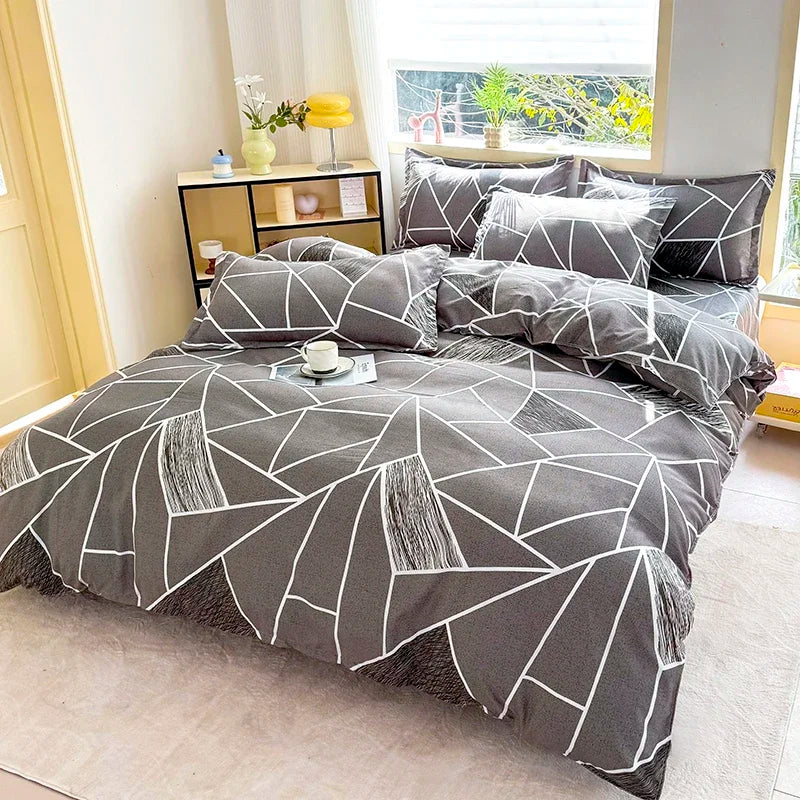 PATTERN PLAY - Printed Duvet Cover Set - 3pc, Reactive Print, Hotel & Home