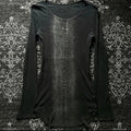 Subculture Trashy Y2k Snakeskin Print T-shirt Grunge Aesthetics Long Sleeve Knitted Tops Vintage 2000s Streetwear American Retro