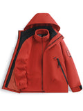 Men's 3-in-1 Jacket - Removable Fleece Liner - Waterproof & Windproof Outdoor Coat