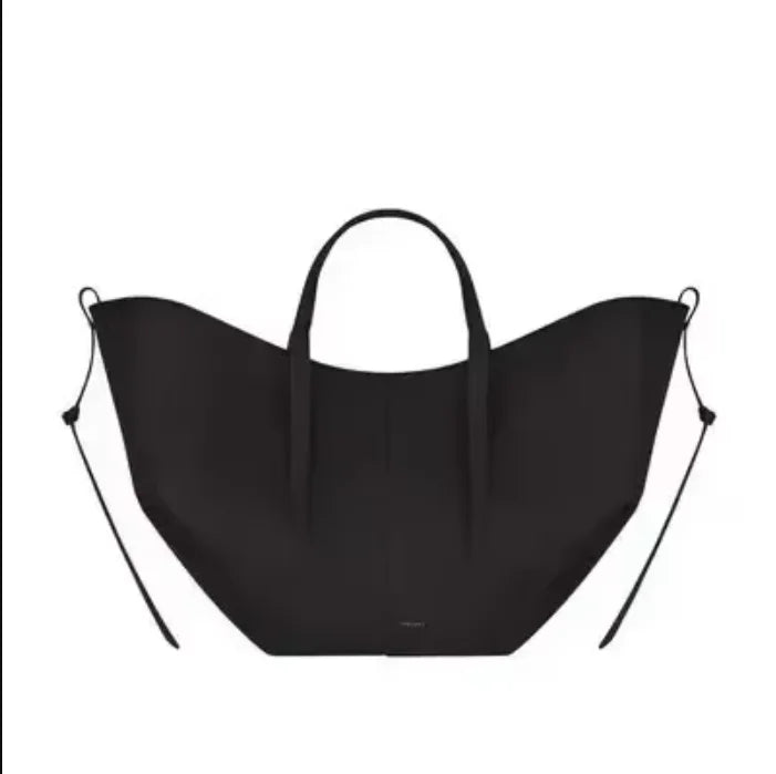 Luxury Cowhide Handbag for Women – Large Capacity Tote, Trendy Pleated Shoulder Bag for Work – Includes Wallet & Clutch